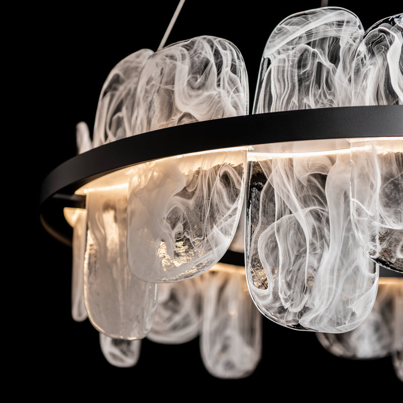 Hubbardton Forge 139660-LED-STND-10-YR0708 LED Pendant, Black