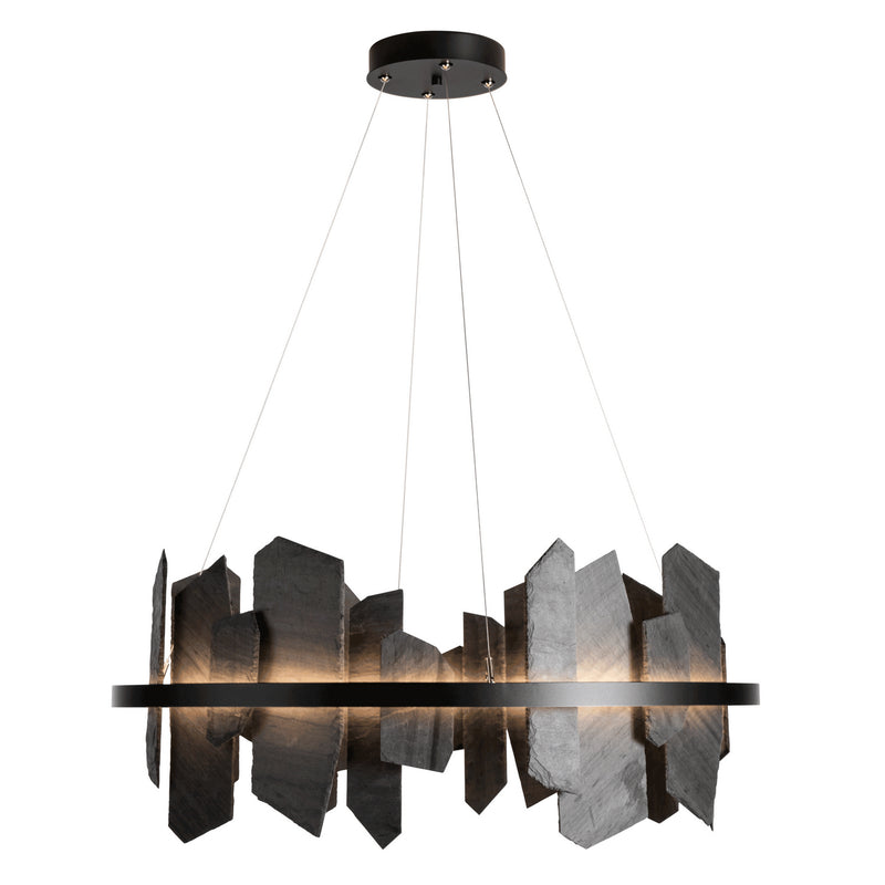 Hubbardton Forge 139665-LED-STND-10-SL LED Pendant, Black