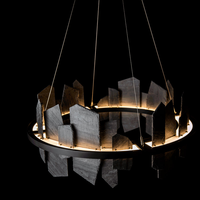 Hubbardton Forge 139665-LED-STND-10-SL LED Pendant, Black