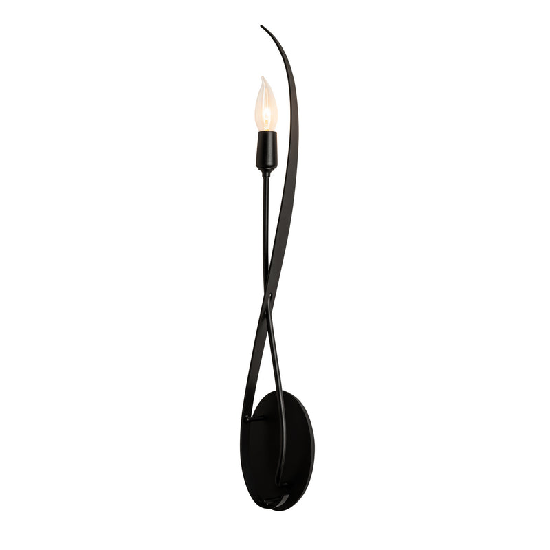 Hubbardton Forge 209120-SKT-10 One Light Wall Sconce, Black