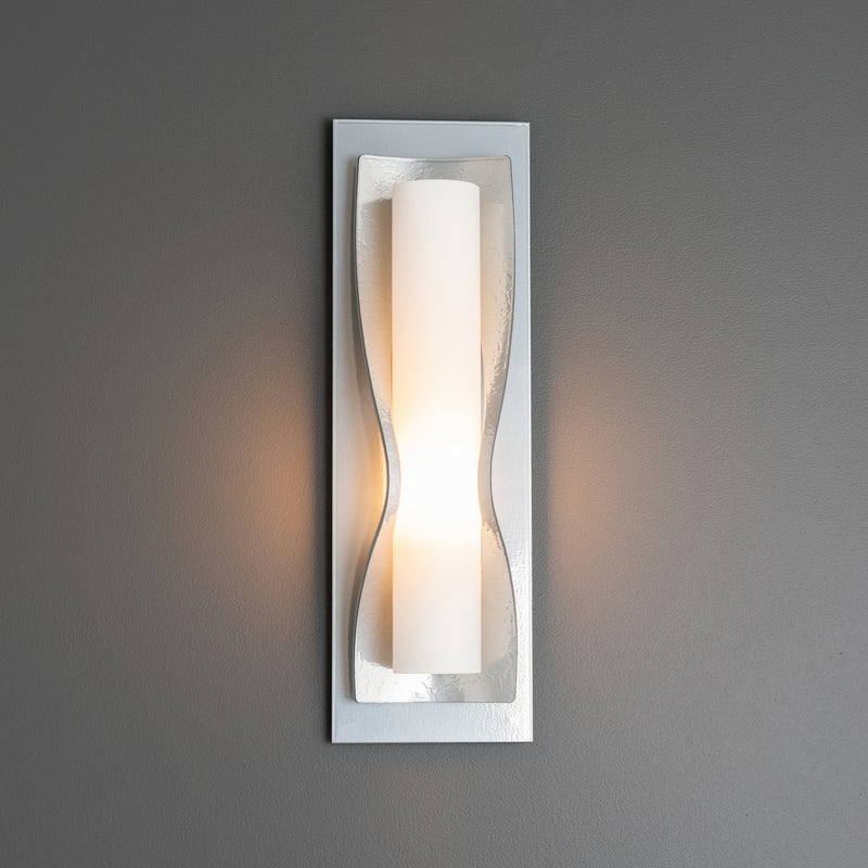 Hubbardton Forge 204790-SKT-85-GG0301 One Light Wall Sconce, Sterling