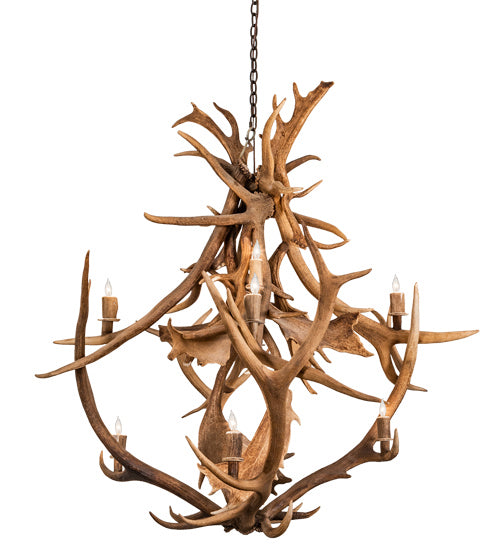 Meyda Tiffany 212275 Ten Light Chandelier, Mahogany Bronze