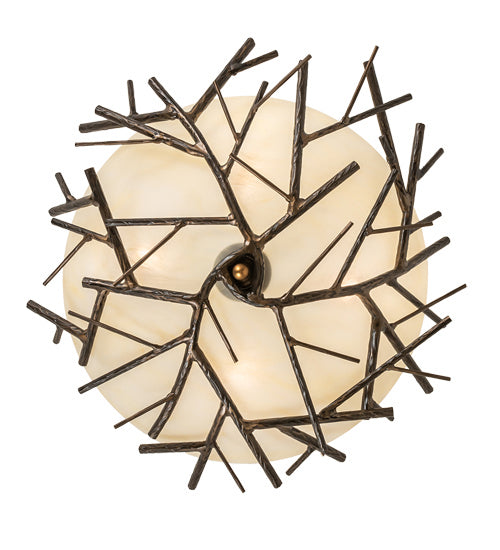 Meyda Tiffany 226771 Four Light Semi-Flushmount, Antique Copper