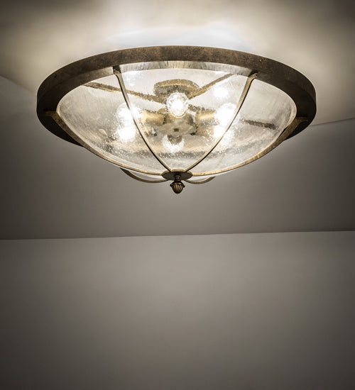 Meyda Tiffany 237956 LED Flushmount, Dark Smoke