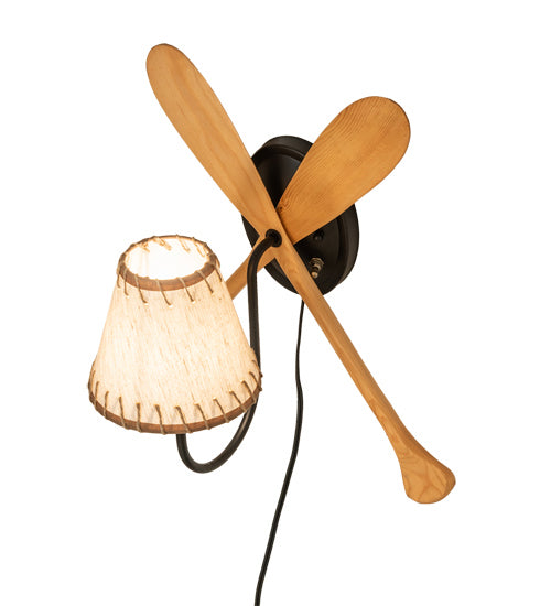 Meyda Tiffany 238516 One Light Wall Sconce, Textured Black
