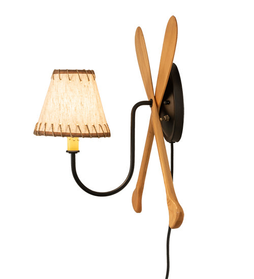 Meyda Tiffany 238516 One Light Wall Sconce, Textured Black