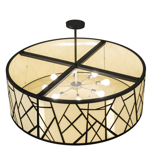 Meyda Tiffany 238911 Eight Light Pendant, Wrought Iron