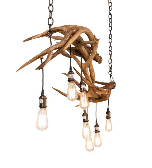 Meyda Tiffany 238960 Eight Light Chandelier, Antique Copper