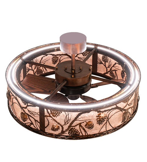 Meyda Tiffany 239188 LED Chandel-Air, Vintage Copper