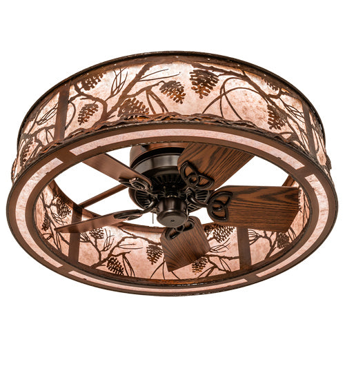 Meyda Tiffany 239188 LED Chandel-Air, Vintage Copper