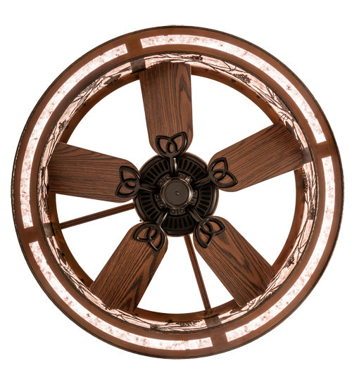 Meyda Tiffany 239188 LED Chandel-Air, Vintage Copper