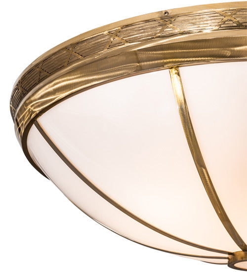 Meyda Tiffany 239900 LED Flushmount, Brass Powder Coat