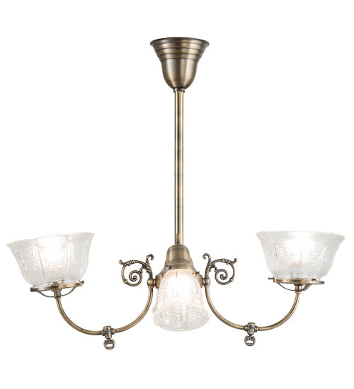 Meyda Tiffany 239972 Four Light Chandelier, Antique Brass