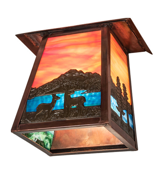 Meyda Tiffany 241115 One Light Wall Sconce, Vintage Brass/Vintage Copper