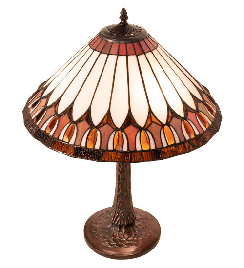 Meyda Tiffany 242005 Six Light Table Lamp, Mahogany Bronze