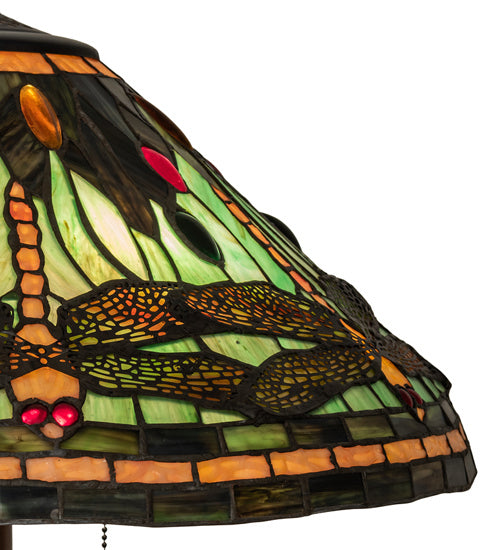 Meyda Tiffany 242786 Three Light Floor Lamp, Mahogany Bronze