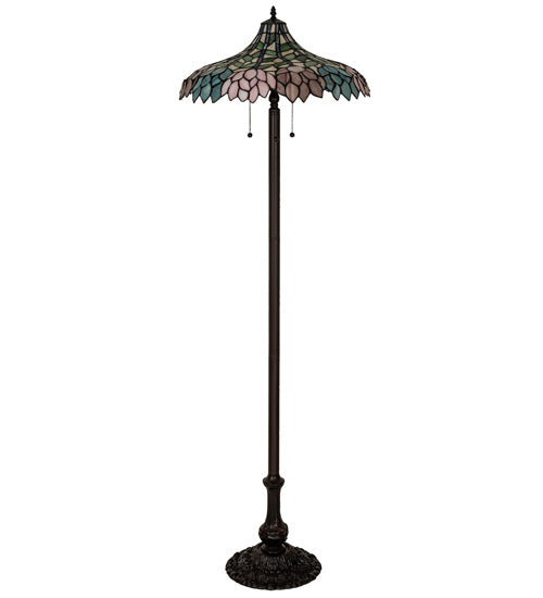 Meyda Tiffany 242789 Three Light Floor Lamp, Mahogany Bronze