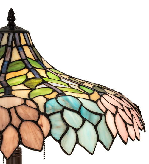 Meyda Tiffany 242789 Three Light Floor Lamp, Mahogany Bronze