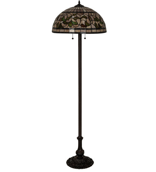 Meyda Tiffany 242797 Three Light Floor Lamp, Mahogany Bronze