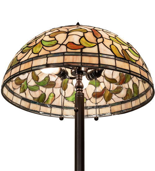 Meyda Tiffany 242797 Three Light Floor Lamp, Mahogany Bronze