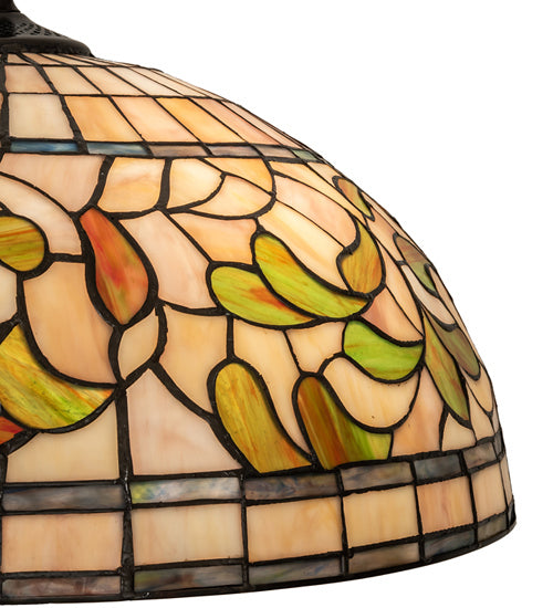 Meyda Tiffany 242797 Three Light Floor Lamp, Mahogany Bronze