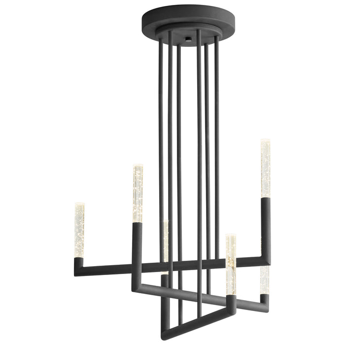 Oxygen 3-24-15 LED Chandelier, Black
