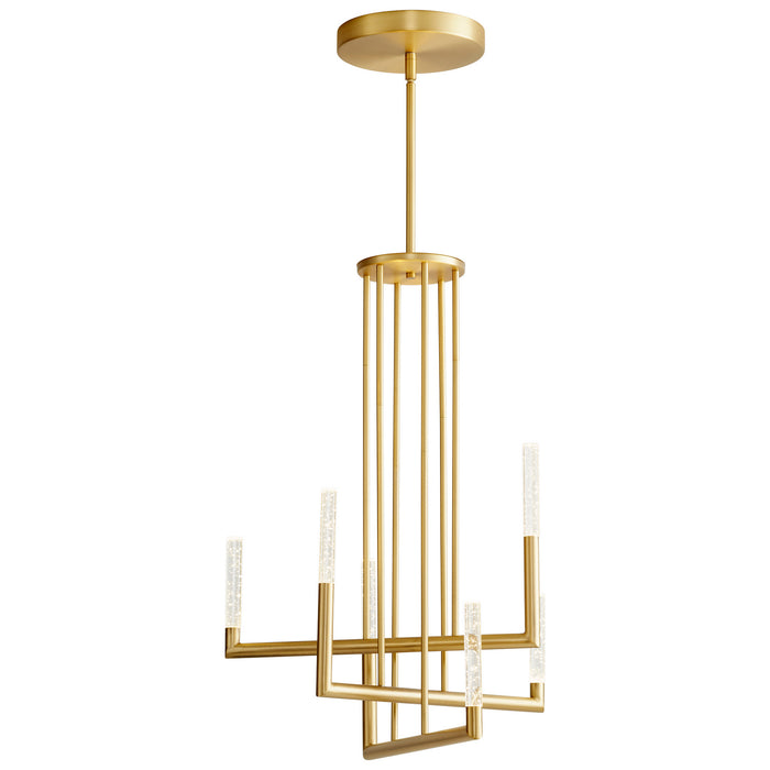 Oxygen 3-24-40 LED Chandelier, Aged Brass