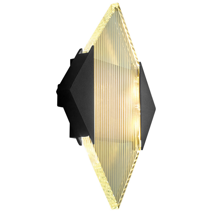 Oxygen 3-707-15 LED Outdoor Wall Sconce, Black