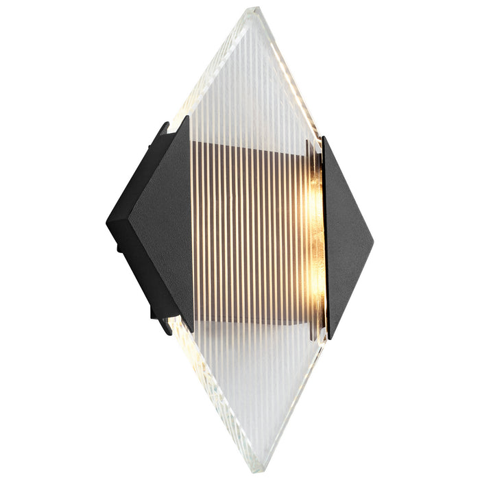 Oxygen 3-707-15 LED Outdoor Wall Sconce, Black