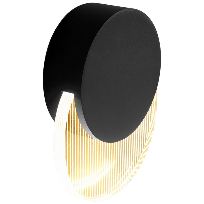 Oxygen 3-754-15 LED Outdoor Wall Sconce, Black