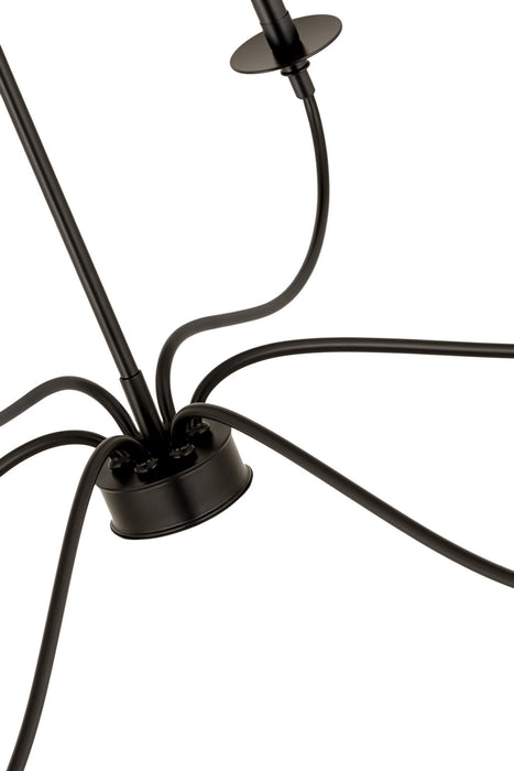 Z-Lite 2301-63MB Six Light Chandelier, Matte Black