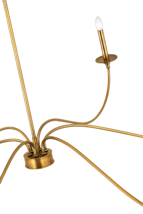 Z-Lite 2301-63RB Six Light Chandelier, Rubbed Brass