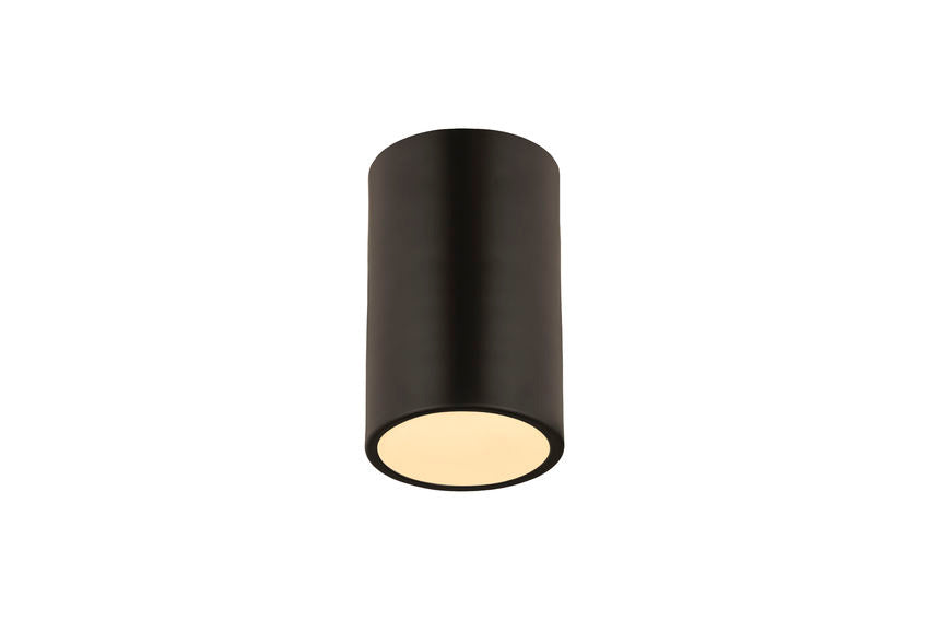 Z-Lite 2302F1-MB One Light Flush Mount, Matte Black