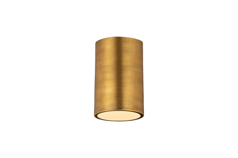Z-Lite 2302F1-RB One Light Flush Mount, Rubbed Brass