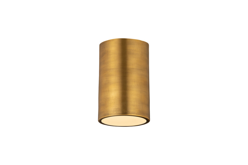 Z-Lite 2302F1-RB One Light Flush Mount, Rubbed Brass