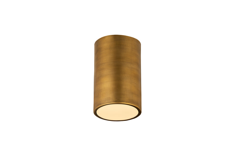 Z-Lite 2302F1-RB One Light Flush Mount, Rubbed Brass