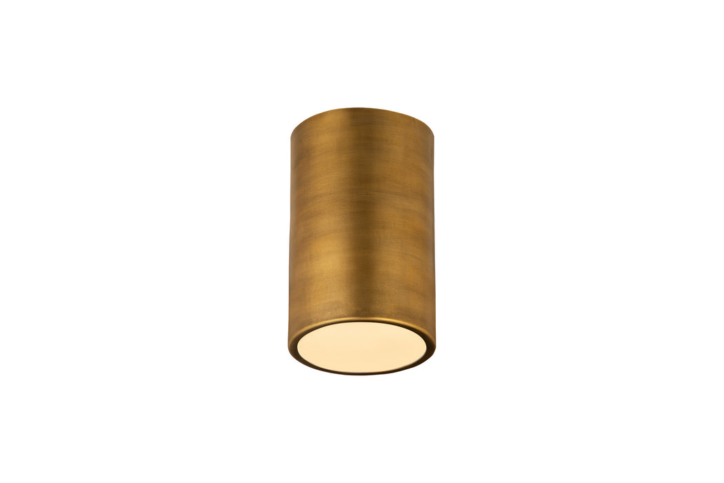 Z-Lite 2302F1-RB One Light Flush Mount, Rubbed Brass