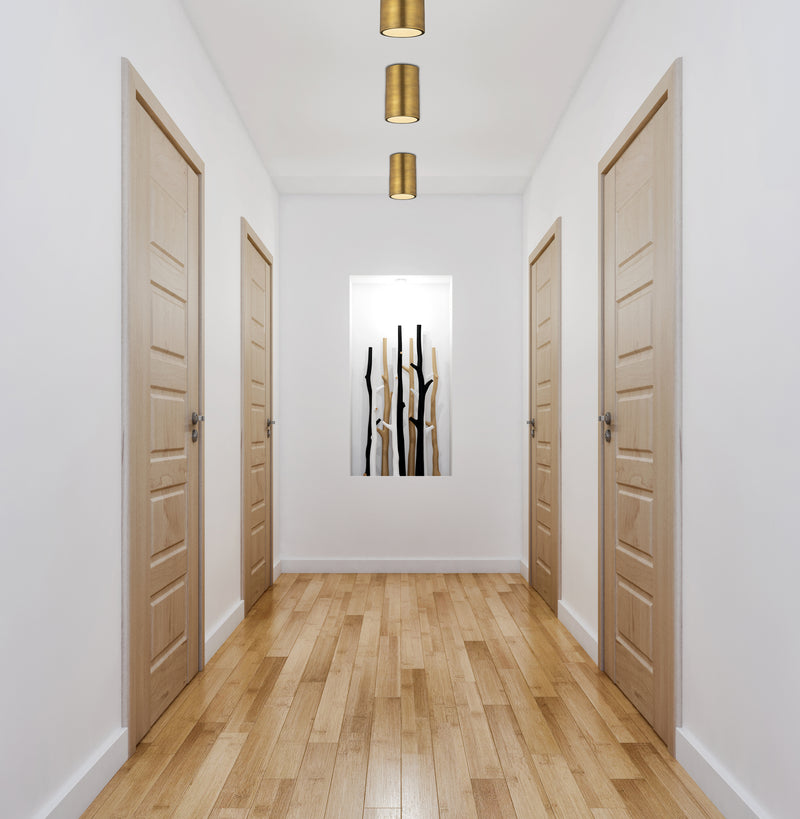 Z-Lite 2302F1-RB One Light Flush Mount, Rubbed Brass