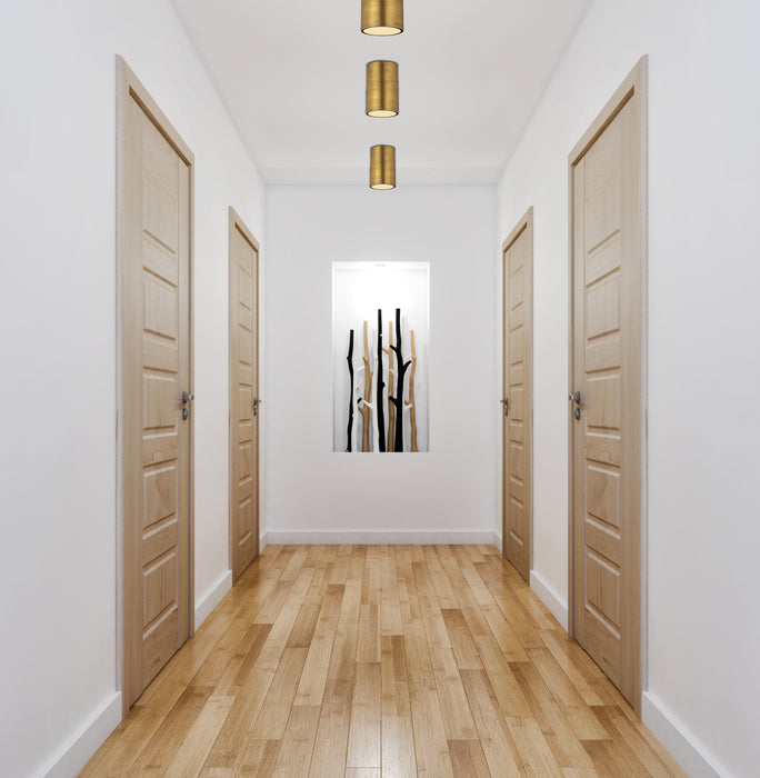 Z-Lite 2302F1-RB One Light Flush Mount, Rubbed Brass