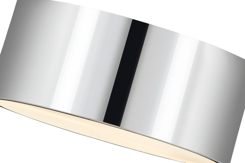 Z-Lite 2302F2-CH Two Light Flush Mount, Chrome