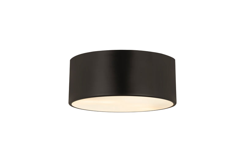 Z-Lite 2302F2-MB Two Light Flush Mount, Matte Black