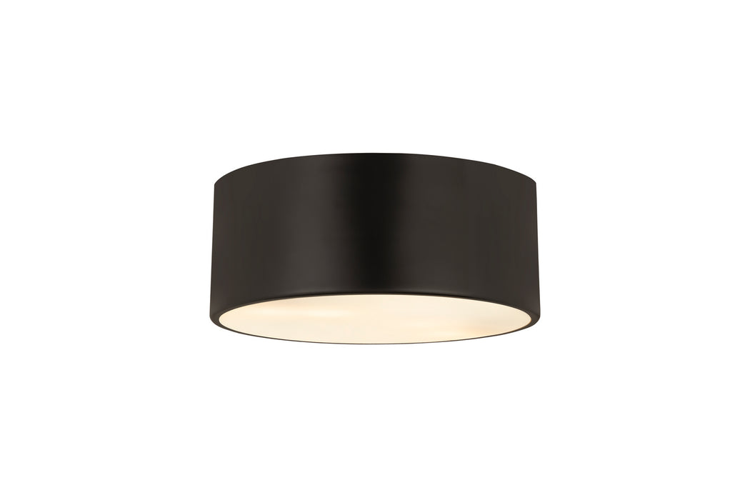 Z-Lite 2302F2-MB Two Light Flush Mount, Matte Black