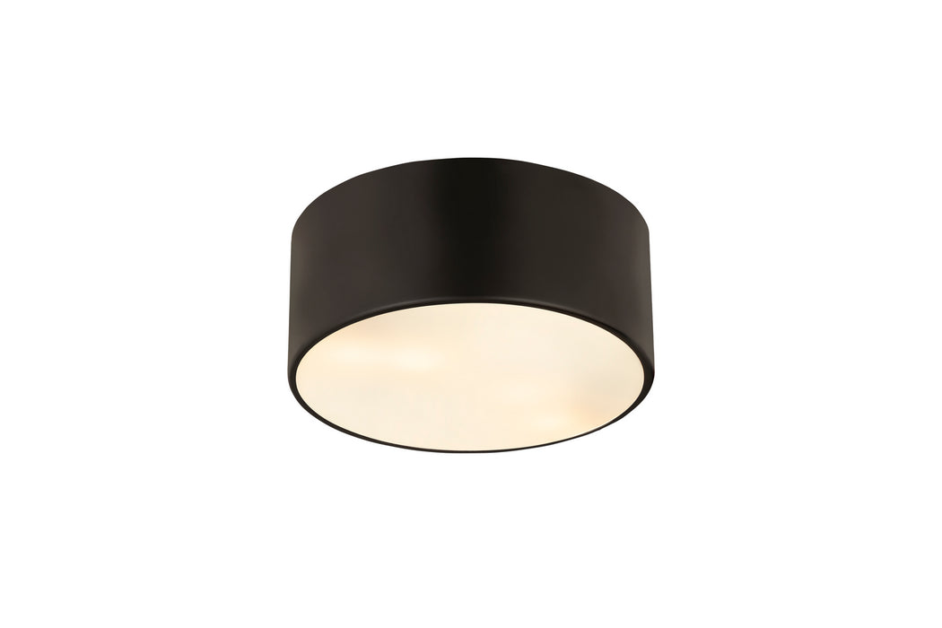 Z-Lite 2302F2-MB Two Light Flush Mount, Matte Black
