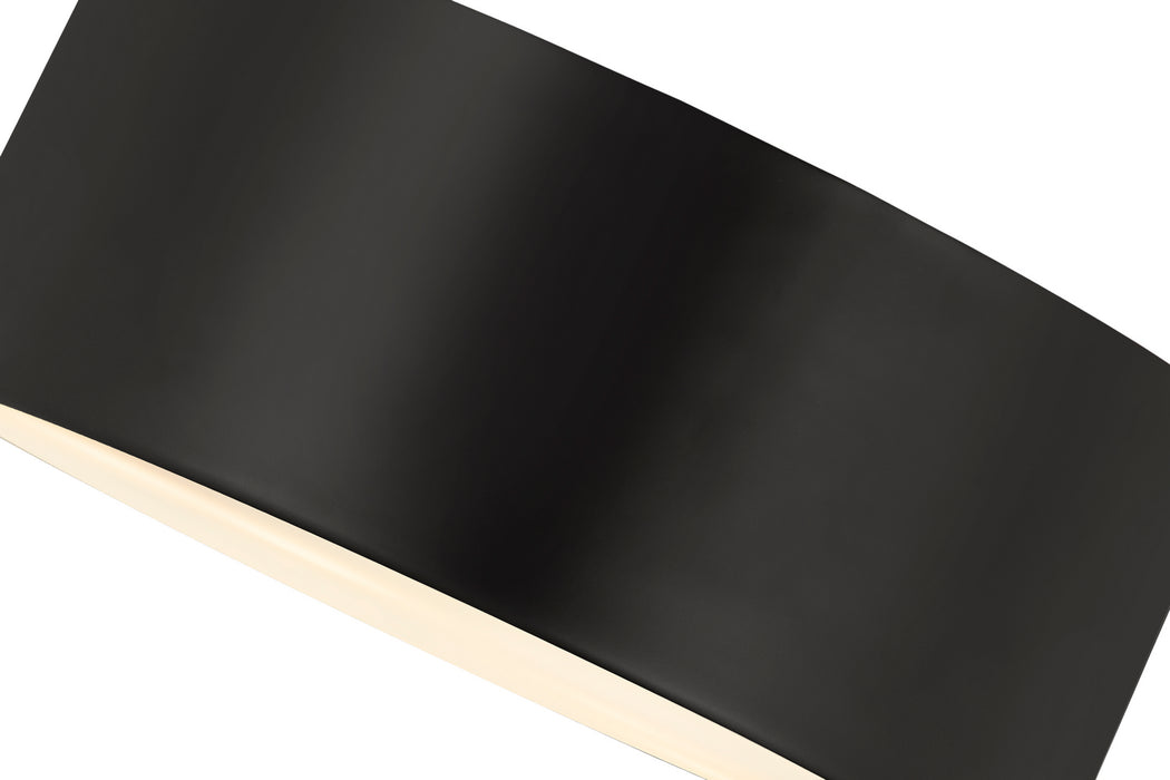 Z-Lite 2302F2-MB Two Light Flush Mount, Matte Black