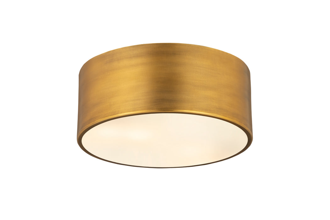 Z-Lite 2302F2-RB Two Light Flush Mount, Rubbed Brass