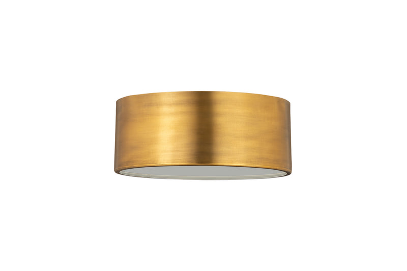 Z-Lite 2302F2-RB Two Light Flush Mount, Rubbed Brass