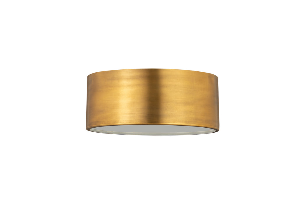 Z-Lite 2302F2-RB Two Light Flush Mount, Rubbed Brass