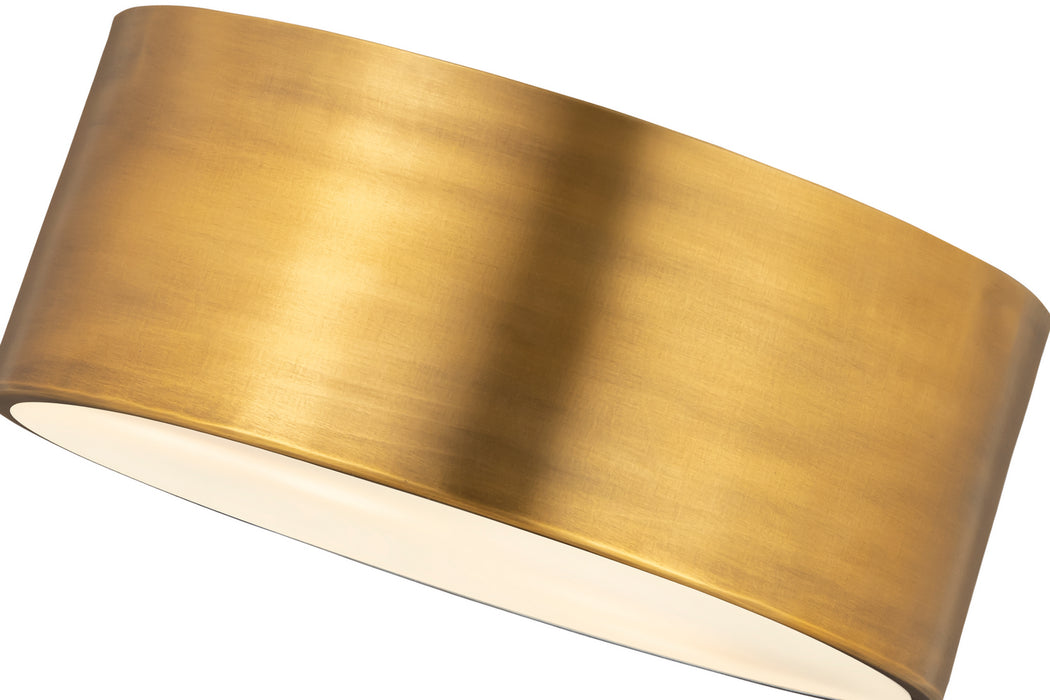 Z-Lite 2302F2-RB Two Light Flush Mount, Rubbed Brass