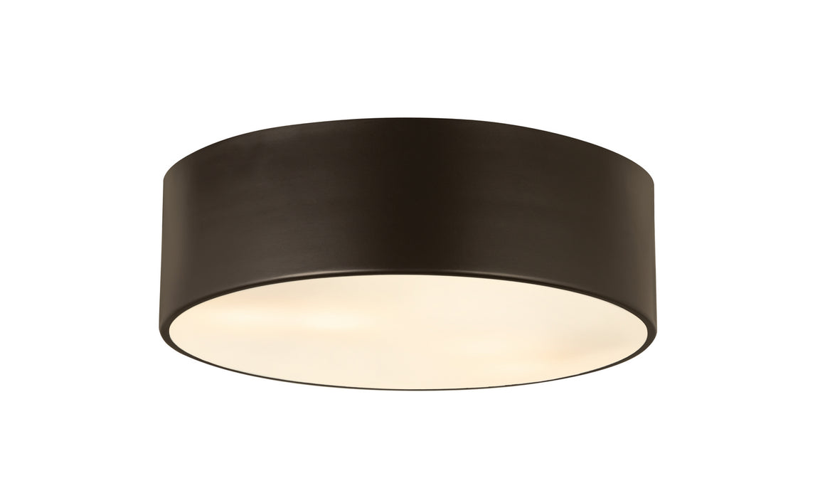 Z-Lite 2302F3-BRZ Three Light Flush Mount, Bronze