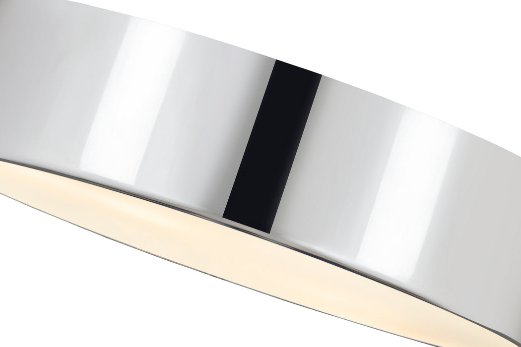 Z-Lite 2302F4-CH Four Light Flush Mount, Chrome
